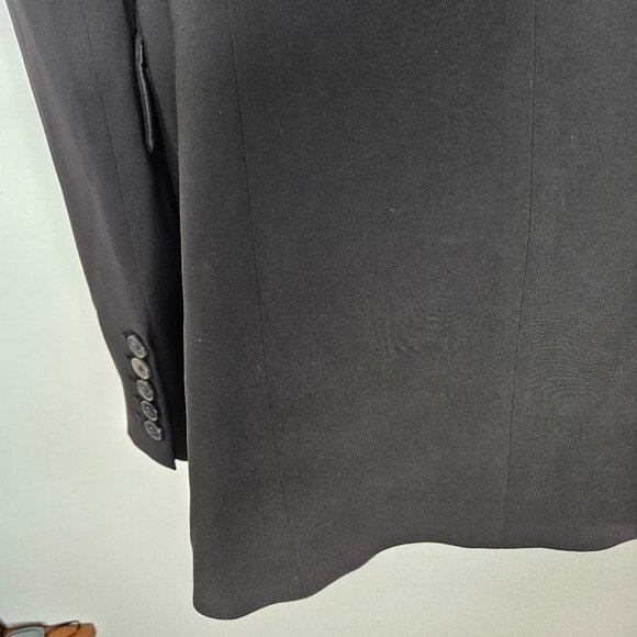 Aritzia Babaton 1-01 Sonia Double Breasted Blazer Jacket Sz 2 Black Corporate - Picture 8 of 12